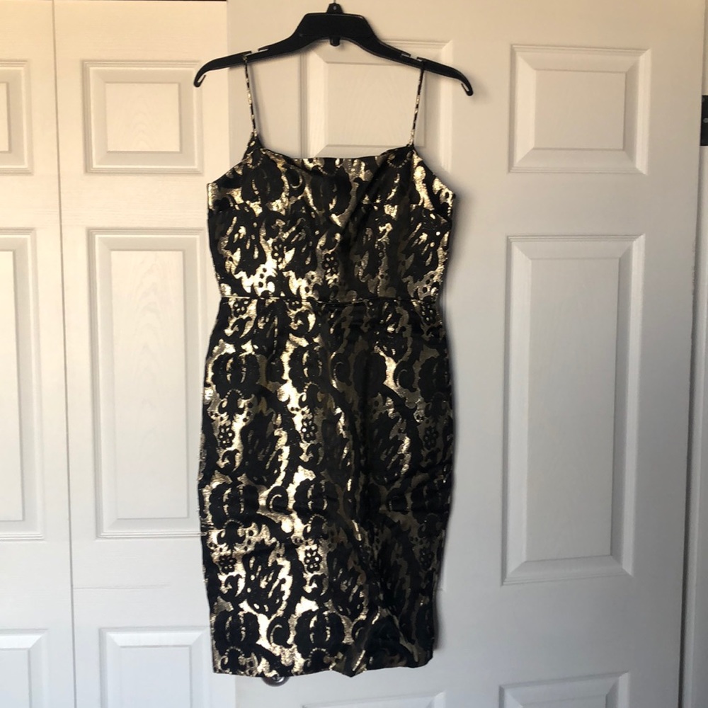 Black and Gold Vintage Dress Size 6/8